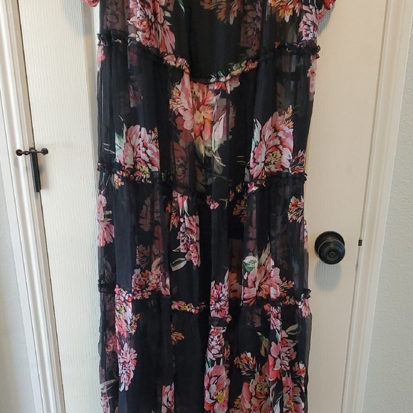 Johnny Was (Jade) Lizzy Silk Ruffle Maxi Dress - Picture 9 of 11